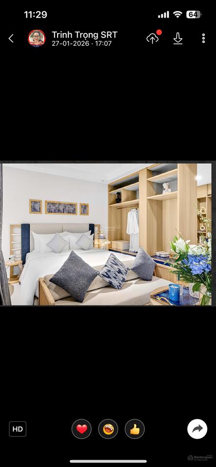 Bán sutudio mặt biển đối diện bãi tắm bãi cháy