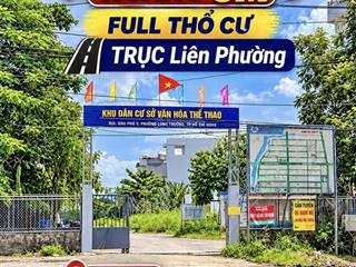 Lô đất vuông đẹp  85m2  full thổ cư  trục liên phường