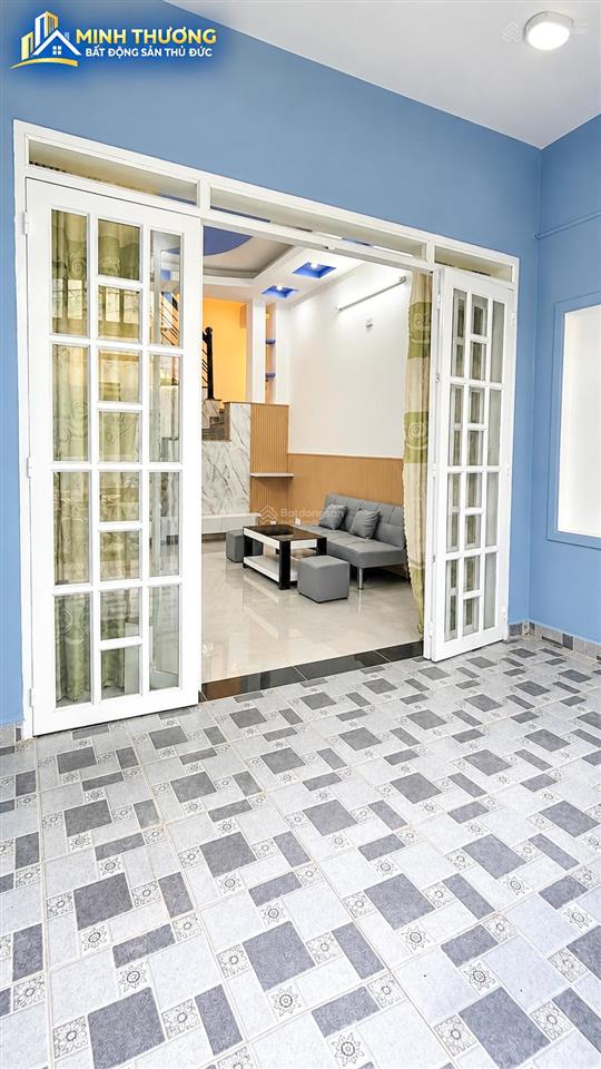 Nhà phước long b  1 trệt 1 lầu  4 phòng ngủ  sẵn nội thất