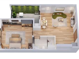 Chính chủ bán căn hộ 1 ngủ 1 wc văn lang skylake 47 m2