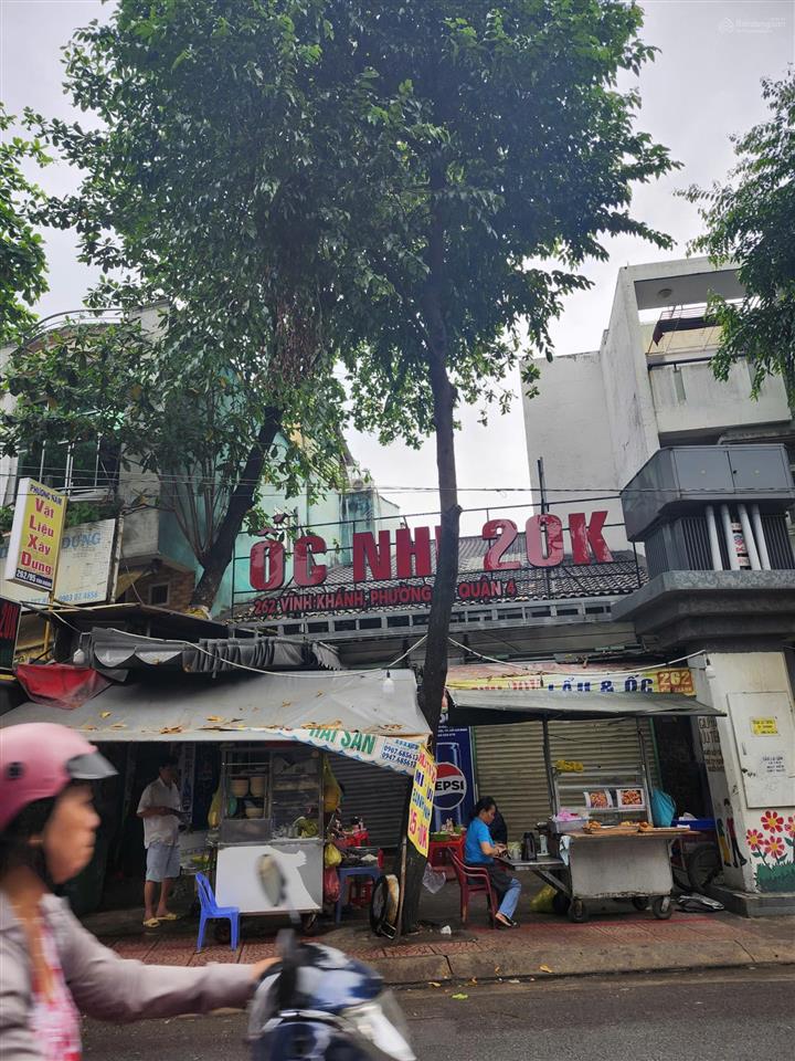 Nhà 2 mặt tiền, vĩnh khánh và đoàn văn bơ  quận 4  kinh doanh đa ngành  121m