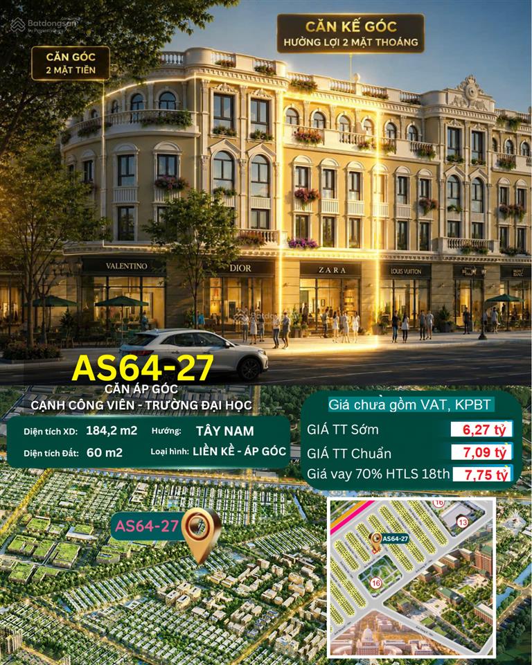 Bán lk áp góc 6,27 tỷ vinhomes saigon park hóc môn ngay công viên, 9 trường đại học quốc tế