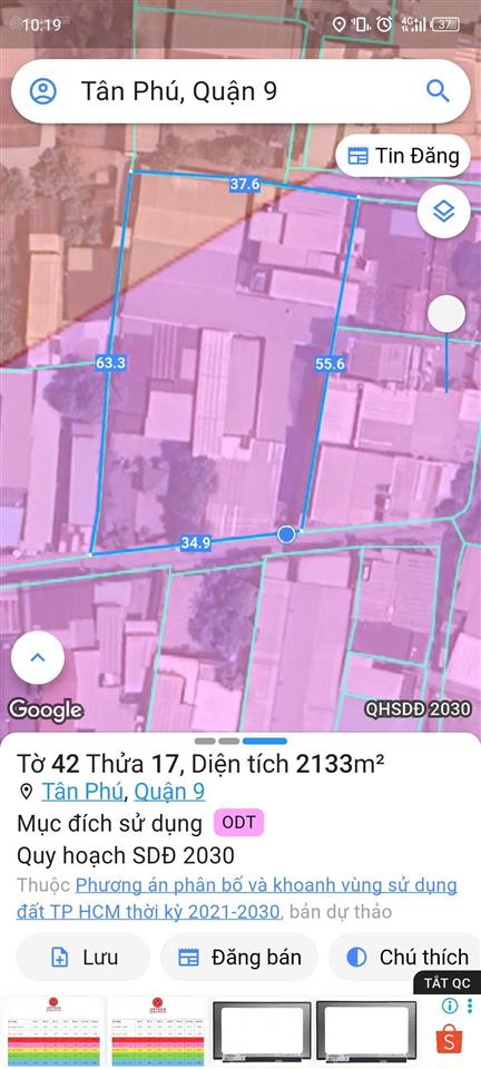 Bán đất đường phố nam cao, tân phú, thủ đức, dt150m. giá 4,2 tỷ tl
