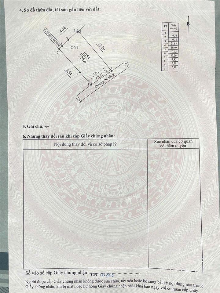 Bán đất biển thổ cư tại thôn hà lộc, 3,5 tỷ, 227 m2 cách biển 30m