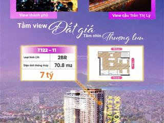 Siêu phẩm 2 ngủ tầng 23 view sông view pháo hoa tầng cao view siêu đẹp