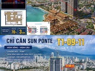 Hàng hiếm 2pn sun ponte view sông giá sụp hầm chạm đáy thị trường chỉ 5,8 tỷ