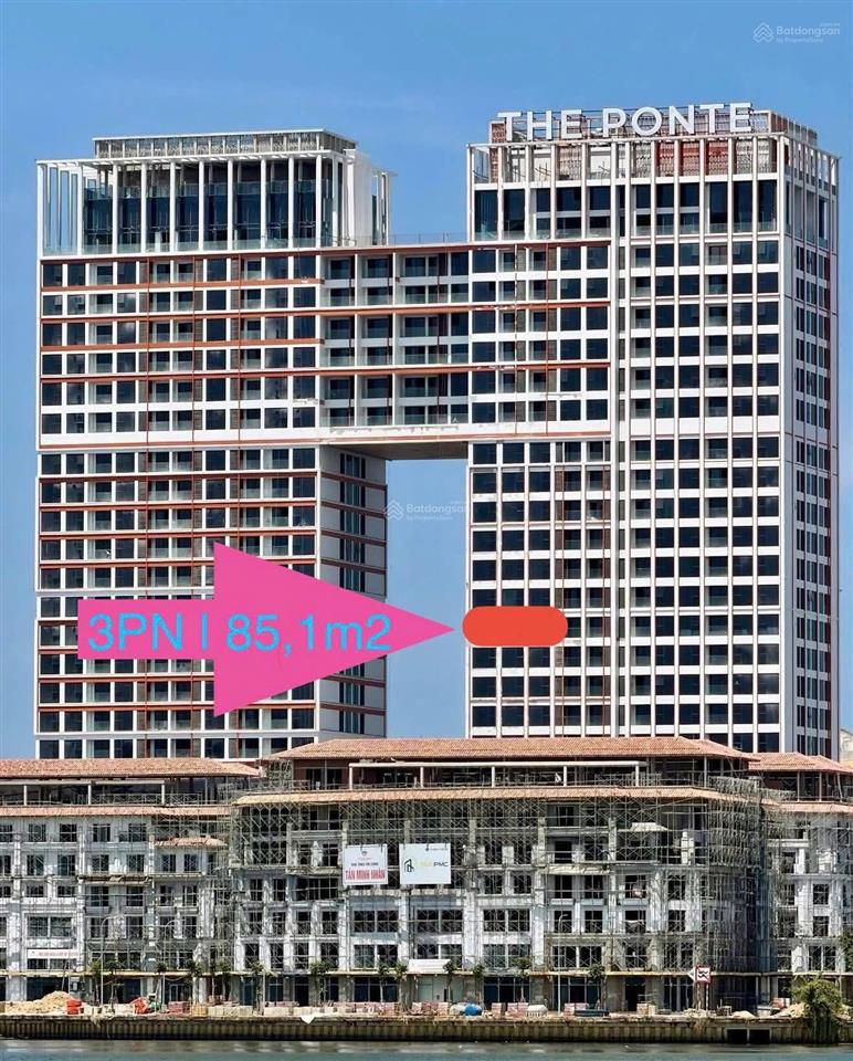 Sun ponte residence | căn góc 3br vip 91m view cầu rồng sông hàn đà nẵng