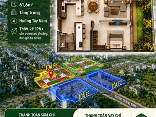 Căn sân vườn 61,6m ngoại giao siêu hiếm tt sớm chỉ 2,473 tỷ