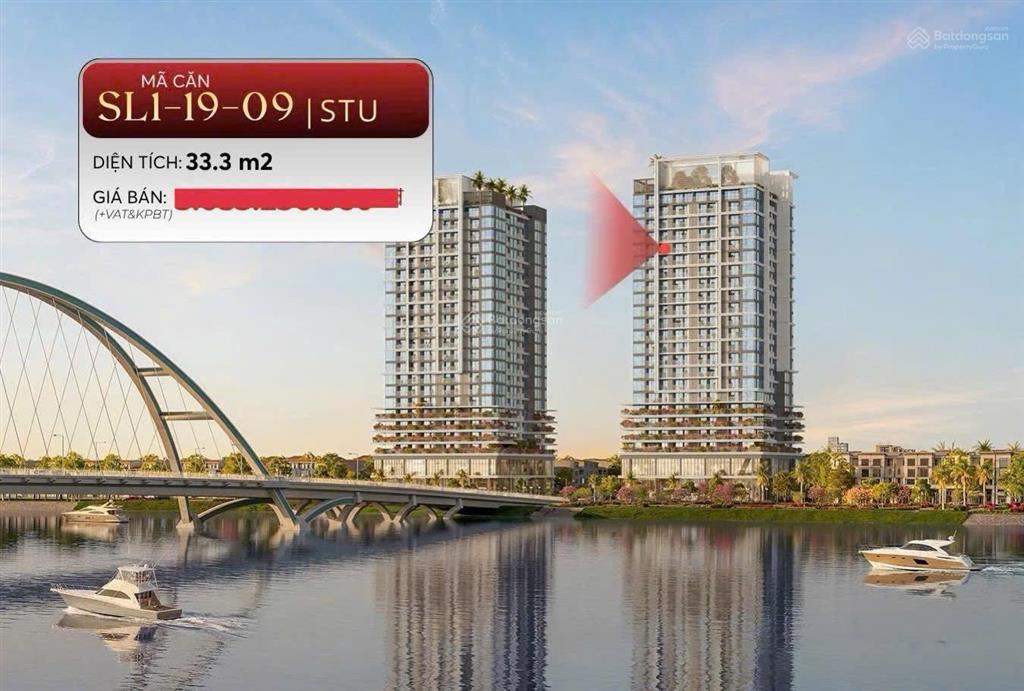 Bán căn studio trực diện sông sl1 1909 siêu phẩm
