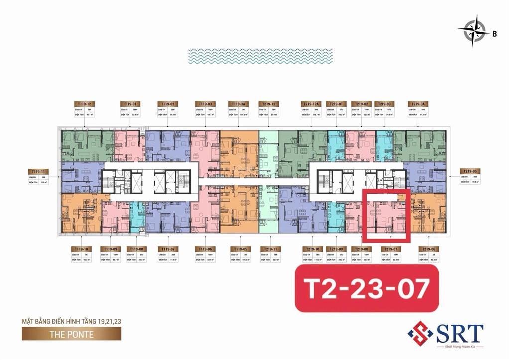 Siêu phẩm 1pn sun ponte căn 2307 tầng siêu cao