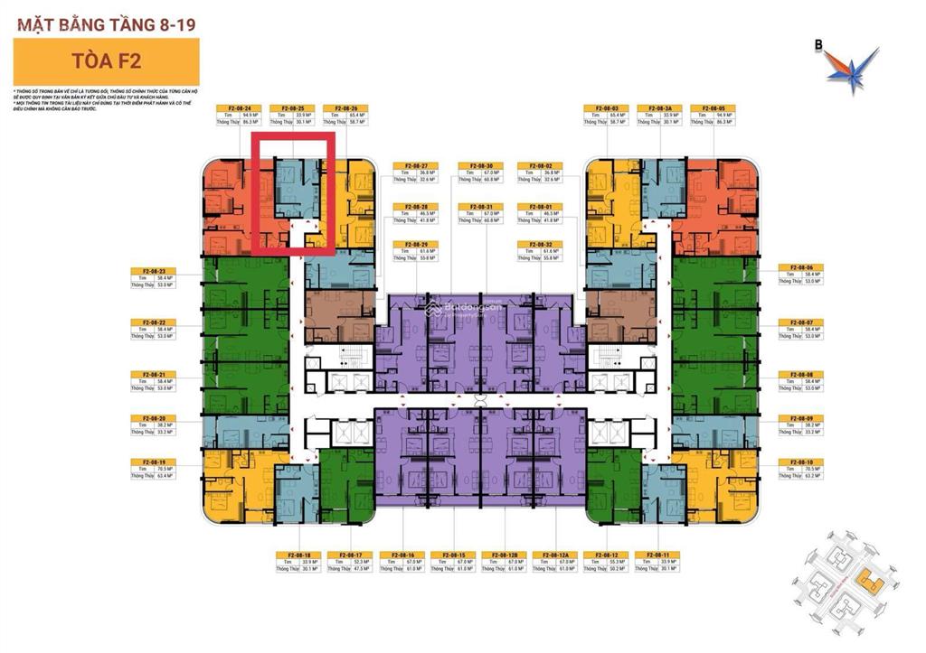 Studio f2 tầng 12 trục 25 | view biển + sông + ngũ hành sơn | chỉ 1,9 tỷ