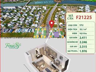 Studio f2 tầng 12 trục 25 | view biển + sông + ngũ hành sơn | chỉ 1,9 tỷ
