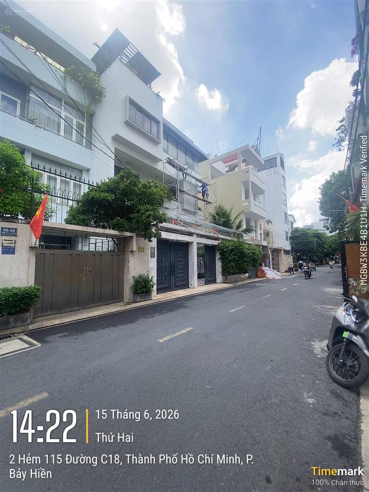Dt khủng khu k300 (8,62 dài 16)  nối cộng hòa và hoàng hoa thám  giá 23,4 tỷ
