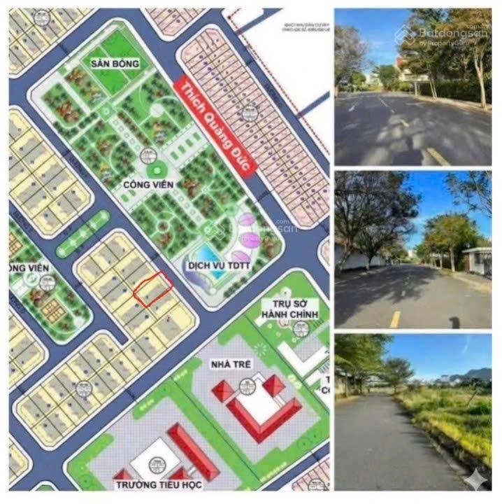 Bán lô biệt thự phước long a đối diện công viên gần thích quảng đức 275m2 giá 52tr/m2