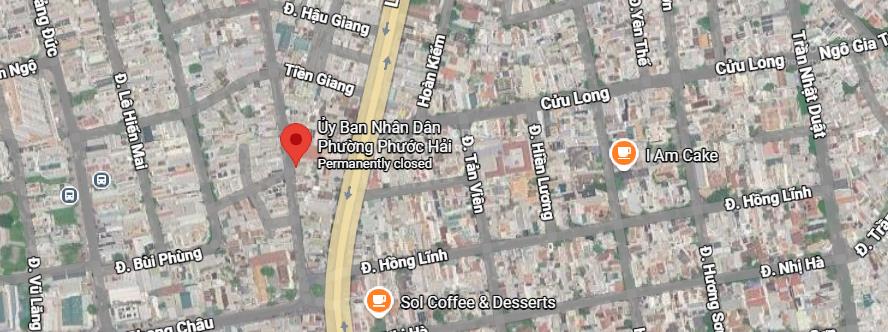 Bán đất tặng nhà hàng cực đẹp mặt tiền đường bùi thiện ngộ vcn phước hải 120tr/m2