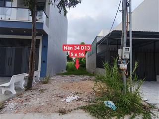 **bán nền 34 đường d13 kdc hồng loan (khu dân cư đông đúc)**