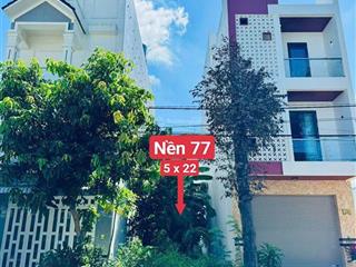 Bán nền số 77 đường d25 kdc hồng loan 6a, cái răng, cần thơ