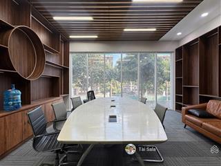 Sàn văn phòng cho thuê 85m2 đầy đủ nội thất, máy lạnh, ngăn sẵn phòng với giá 27tr bao phí