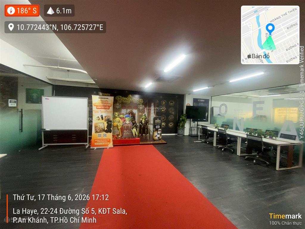 Cho thuê văn phòng sala q2 240m2 full sàn đầy đủ nội thất 110 triệu