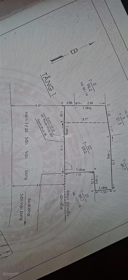 Chính chủ bán nhà q3  25m²  2 tầng  trần văn đang  ngang 6 mét nở hậu 7,5 mét  giá tốt