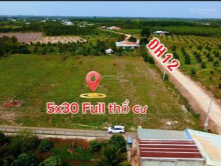 150m2 thổ cư. đường xe hơi. gần kcn phước đông. 290tr