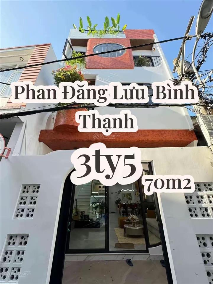 Bán nhà phan đăng lưu  bình thạnh giá 3tỷ9/70m2. gần chợ bà chiểu. cho thuê 21tr/tháng