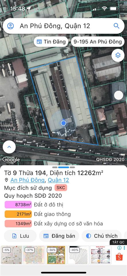 Sở hữu quỹ đất lớn Quận 12. 12.262m², vị trí tiềm năng. Quy mô lớn.