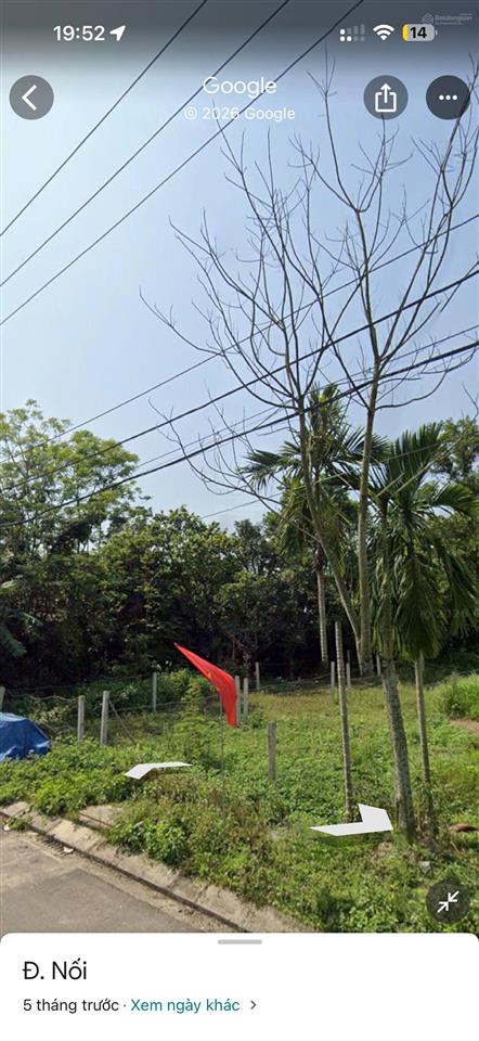 Bán đất mặt tiền đường nhánh DH2, đường 7,5m, lề 4m, sổ hồng, đất ở