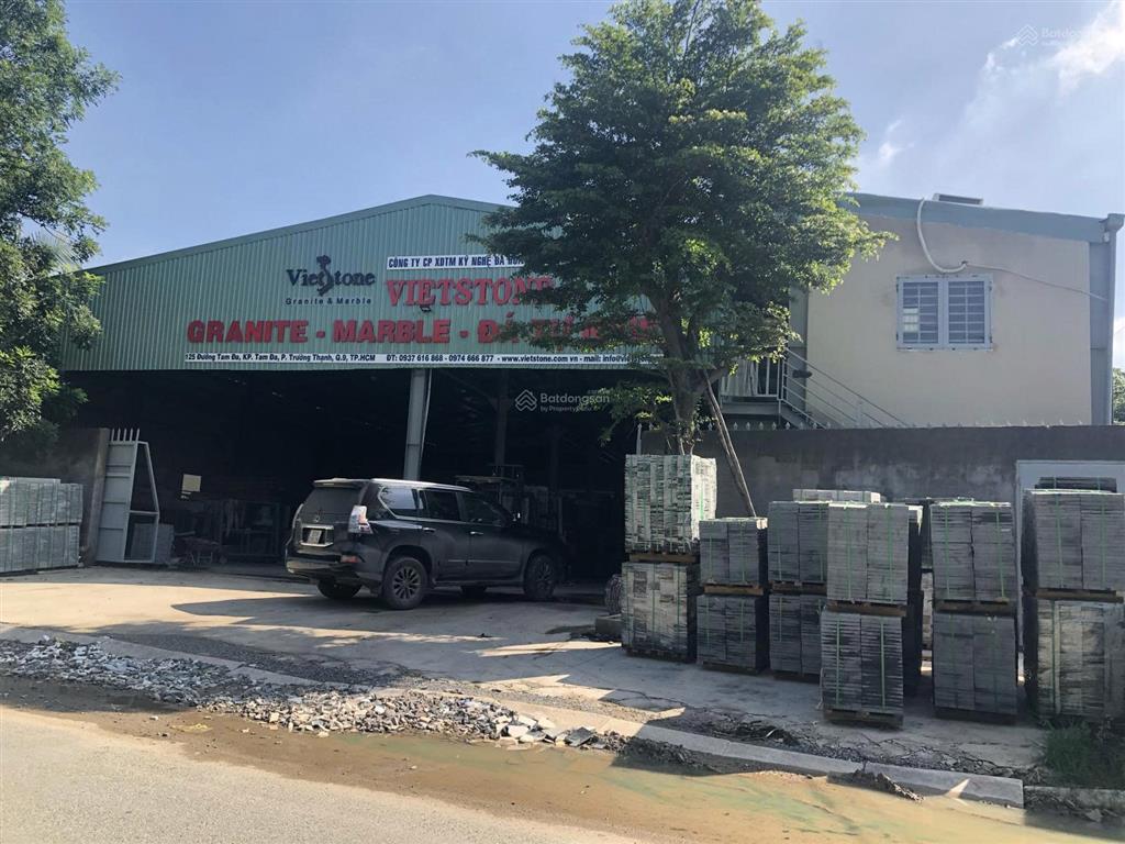 Cho thuê nhà xưởng mặt tiền đường Tam Đa Phường Long Phước.