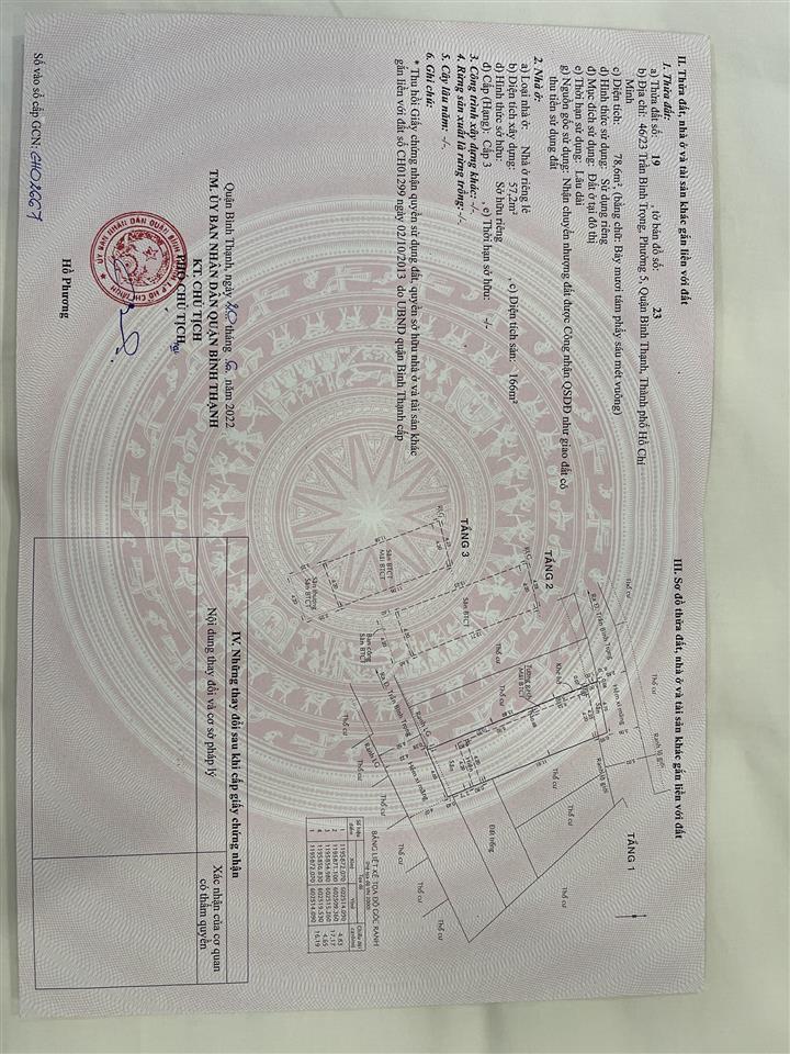 Bán căn nhà hẻm xe hơi tại 46/23 Trần Bình Trọng, quận Bình Thạnh, Hồ Chí Minh.