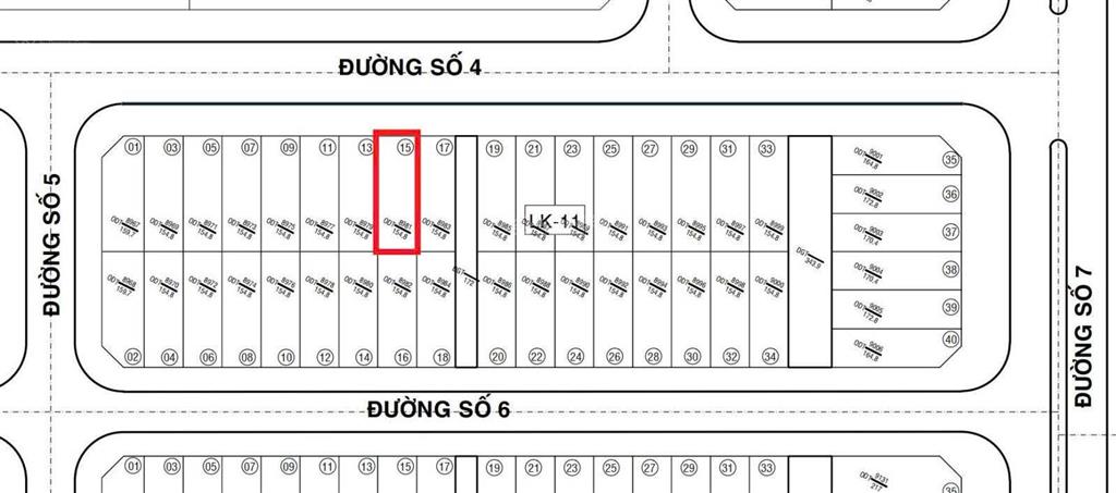 Bán đất nền biệt thự Green City Tân An Long An; 154,8m2, RXD 7.2x21.5