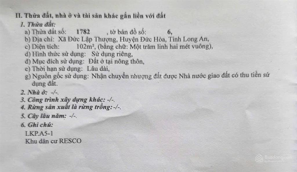Daresco - Đất nền lô góc sổ hồng chính chủ