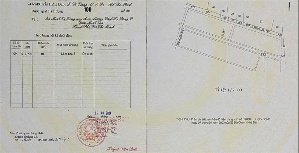 Chính chủ bán đất tại Đường Số 27, Phường Bình Trị Đông B, Quận Bình Tân, Hồ Chí Minh.