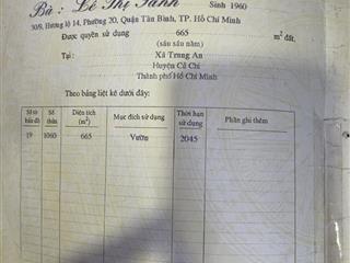Cơ hội đầu tư sinh lời cao, bán lô đất 3 mặt tiền tại Xã Trung An, Củ Chi, Hồ Chí Minh.
