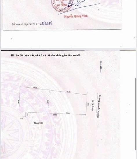 Mt 350.7m2 nguyễn văn cừ  ngay dự án hải vân bay, cảng liên chiểu, đà nẵng
