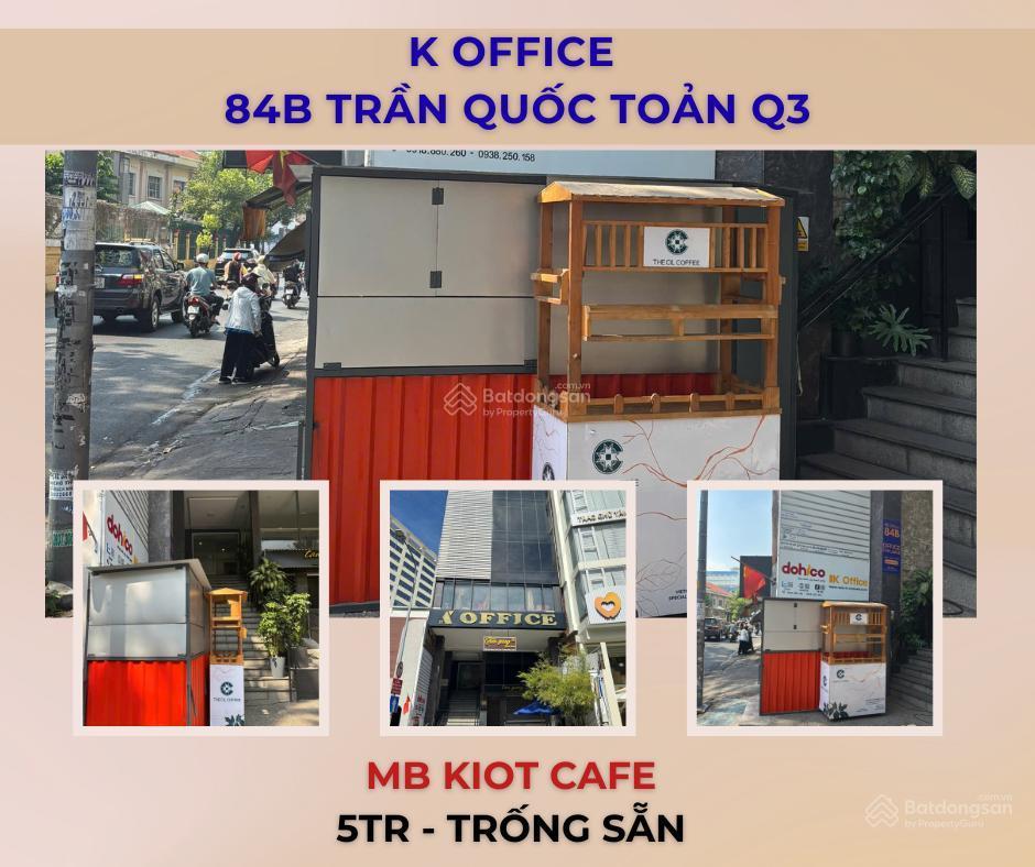 Chính chủ cho thuê kiot cafe tại 84b trần quốc toản, q3