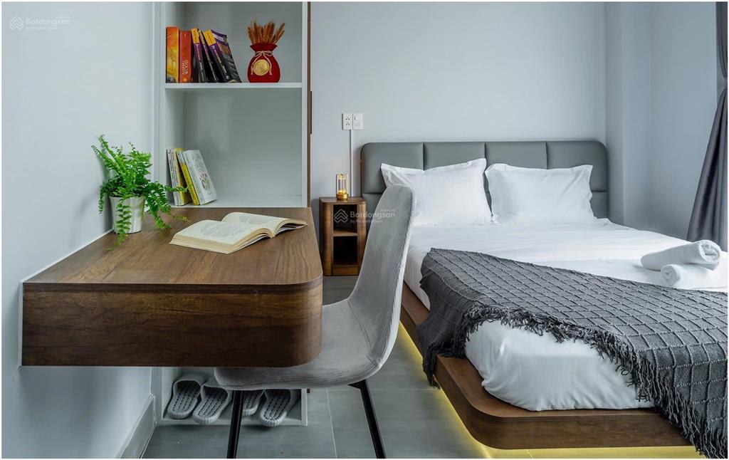 Cho thuê chung cư mini 50m2 ngay cầu kinh thanh đa, 1 phòng ngủ bancol, đầy đủ nội thất