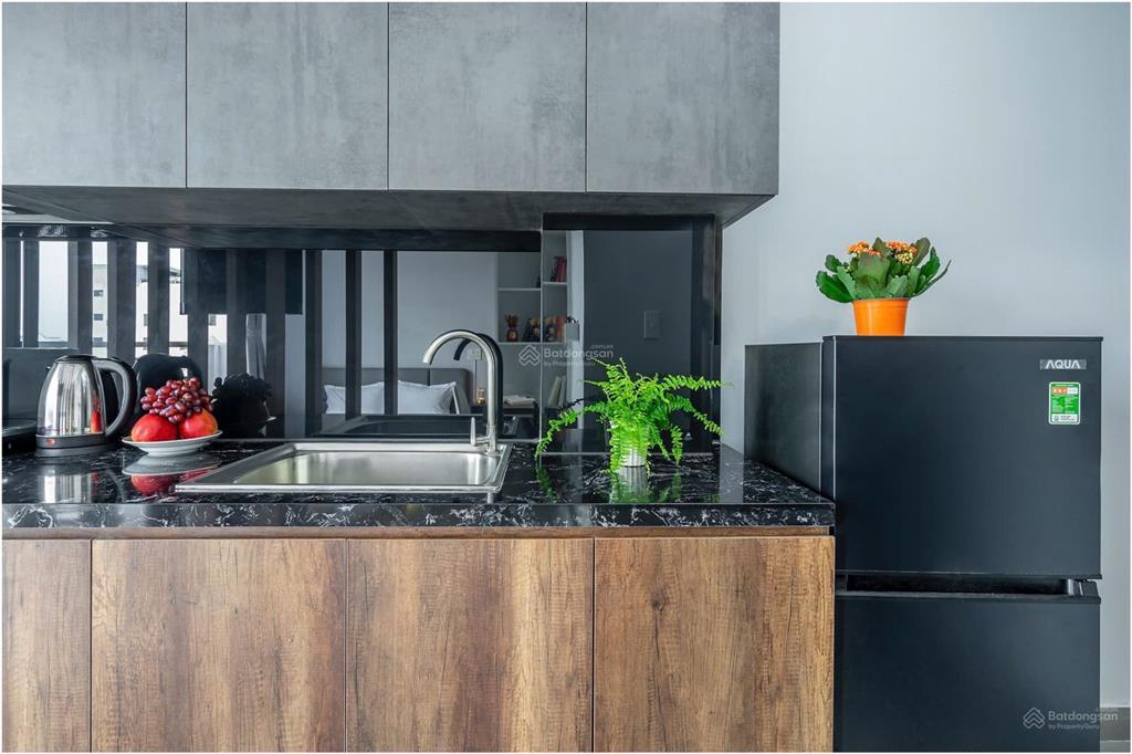 Cho thuê chung cư mini 50m2 ngay cầu kinh thanh đa, 1 phòng ngủ bancol, đầy đủ nội thất