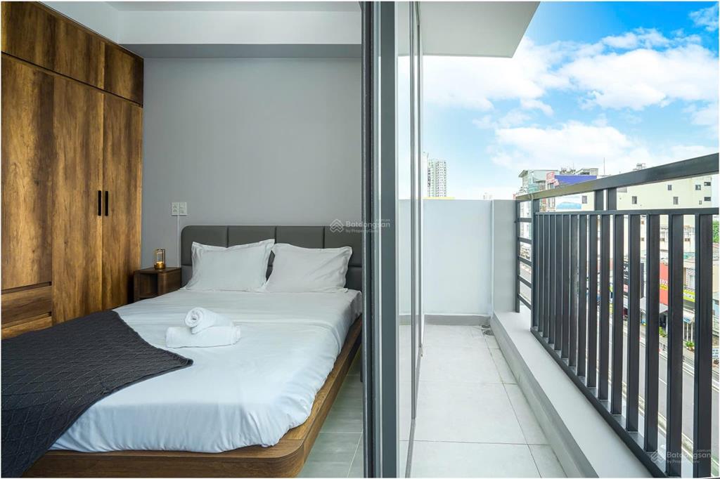 Cho thuê chung cư mini 50m2 ngay cầu kinh thanh đa, 1 phòng ngủ bancol, đầy đủ nội thất