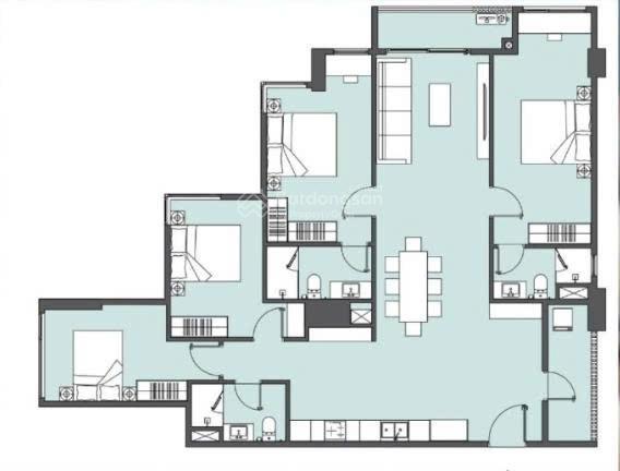 Bán lại căn 4pn + 3wc, ban công rộng, mỗi phòng ngủ có 2 view cuối 2026 nhận nhà