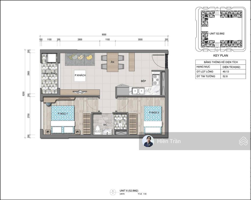 Chủ bán nhanh căn 1pn +1 (49m2 sử dụng) 5,1 tỷ (bao hết, rõ ràng không phát sinh thêm)  gọi ngay