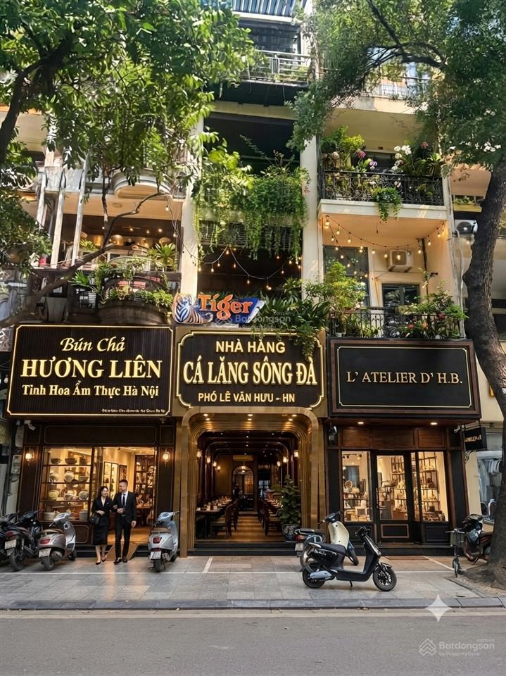 85 tỷmặt phố lê văn hưu, trung tâm hà nội, vỉa hè, kinh doanh sầm uất, 85m2, 5 tầng, dòng tiền sẵn