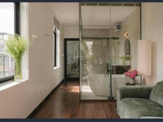 Giảm 11 tỷ, còn 35 tỷ  mặt phố quán thánh, lô góc 2 mặt, 55m2, 6 tầng thang máy, full nội thất xịn