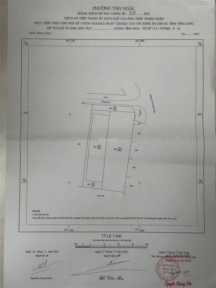 Bán đất giá tốt, võ văn kiệt, tân ngãi, vĩnh long, 25 tỷ, 1898,2 m². ngân hàng định giá 25 tỷ.