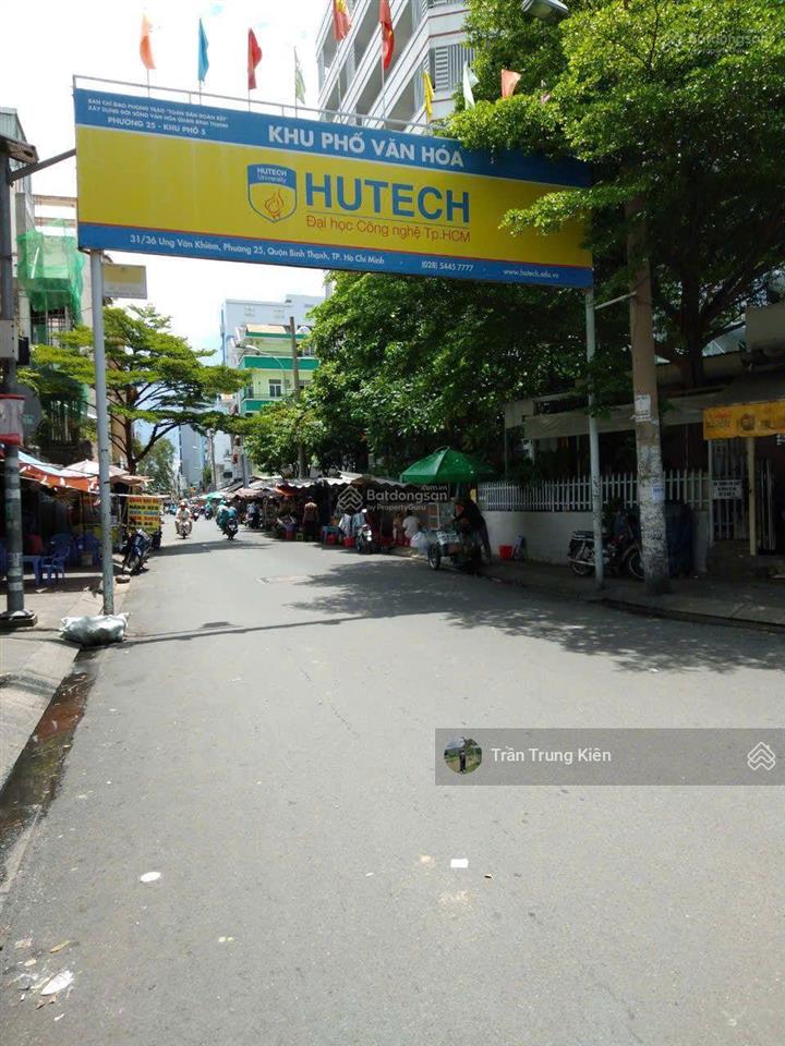 Bán đất tặng nhà 2 tầng (5,2x20m) hxh ung văn khiêm  đối diện đh hutech tiện kinh doanh đa mô hình