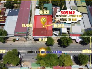 Đất thổ cư lô góc 2 mặt tiền đường hải thượng lãn ông  gần quán 330  có sẵn dòng tiền