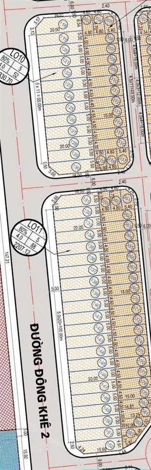 200m2 đất mặt đường lê quang đạo  mặt tiền 10m