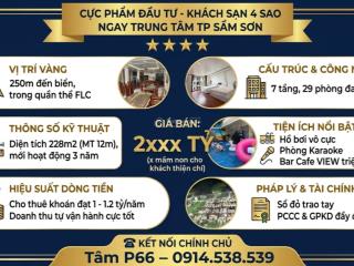 Biểu tượng nghỉ dưỡng khách sạn 4 sao view panorama tại flc sầm sơn