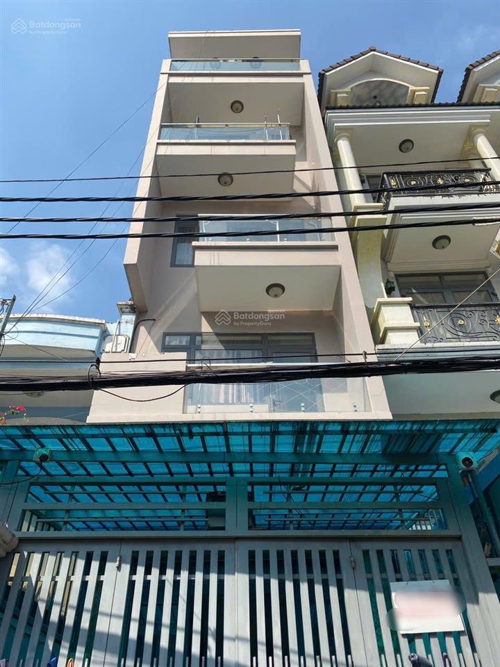 Nhà đẹp 5 tầng, 55m2, hẻm xe hơi, gần hàng xanh, giáp quận 1