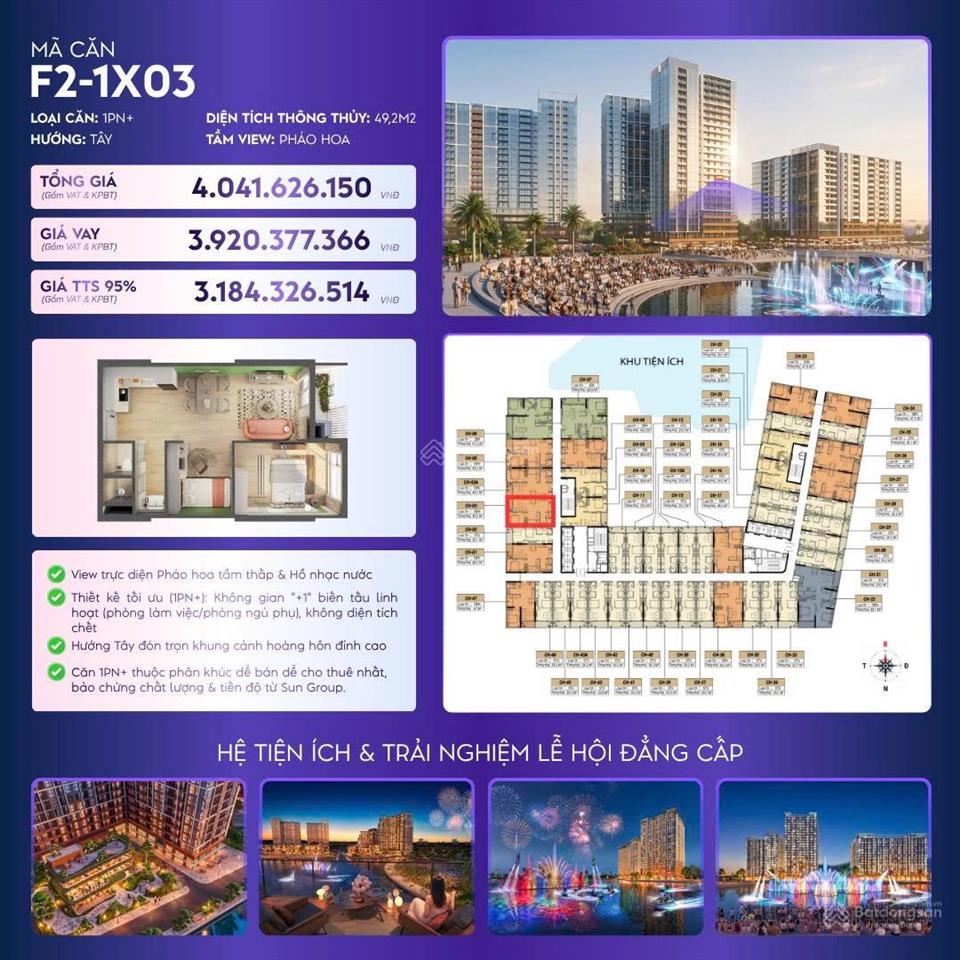 Ngắm pháo hoa rực rỡ 365 ngày từ ban công nha trang  trả trước chỉ 1,2 tỷ